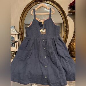 Matilda Jane Dark Blue Button-Down Dress